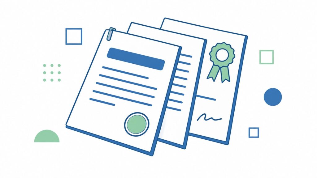 Las tres piezas de una traducción jurada: copia sellada del original, traducción y certificación firmada